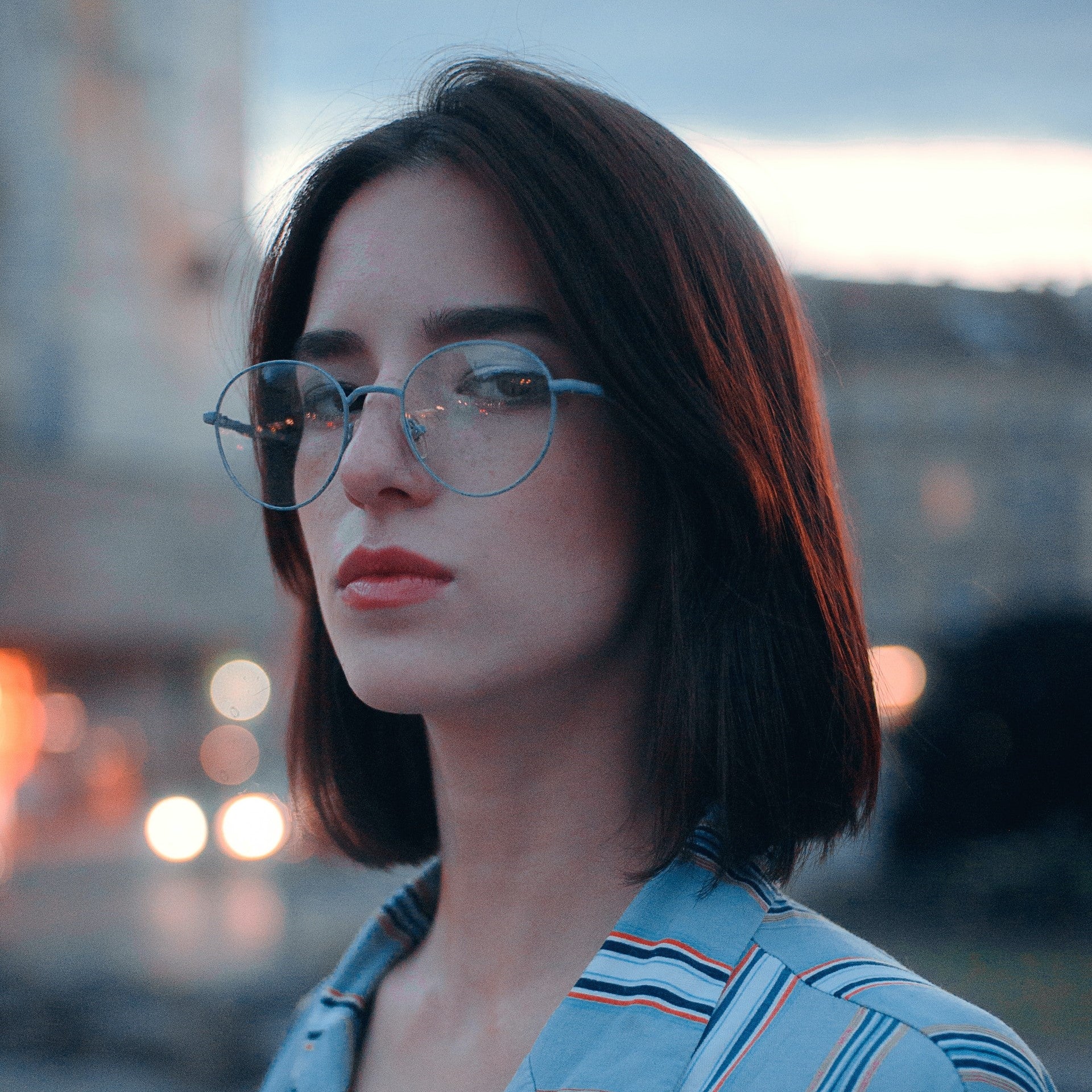 Girl Wearing Glasses